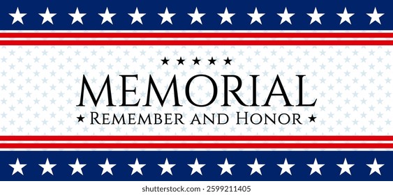 USA Memorial Day vector background