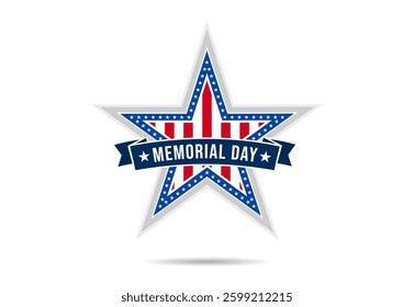 USA Memorial Day vector background