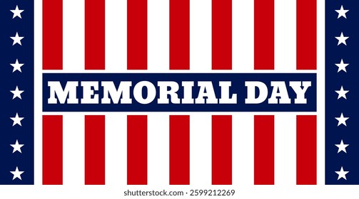 USA Memorial Day vector background