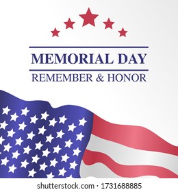 USA Memorial Day Vector Illustration 
