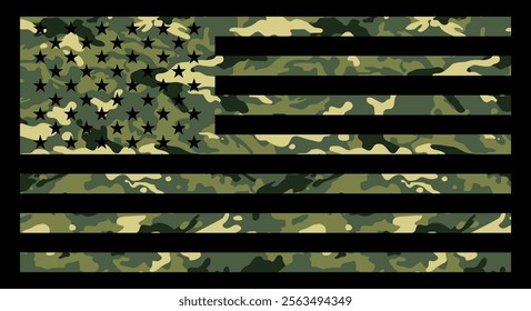 USA Military Camouflage Design Template