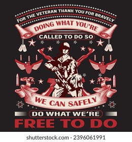 USA Military T shirt design, Veteran Graphic T shirt Design Vector. usa, T shirt, military, freedom, flag, army, memorial, Veteran T Shirt Design