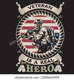 USA Military T shirt design, Veteran Graphic T shirt Design Vector. usa, T shirt, military, freedom, flag, army, memorial, Veteran T Shirt Design
