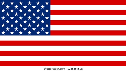 USA national flag. United states of America application Language Symbol. Country of manufacture icon. Sticker with national flag Symbol of nation for infographics, web.