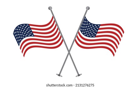 USA national flag vector illustration