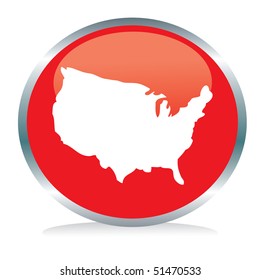 USA on a button