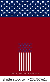 USA patriotic background. Vector EPS10.