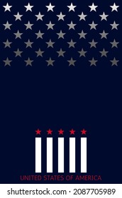 USA patriotic background. Vector EPS10.