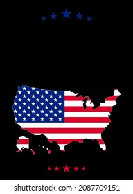 USA patriotic background. Vector EPS10.