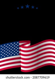 USA patriotic background. Vector EPS10.