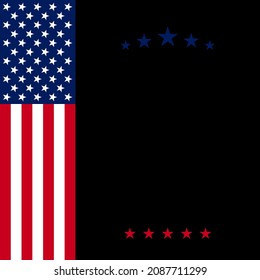 USA patriotischer Hintergrund. Vektor EPS10.