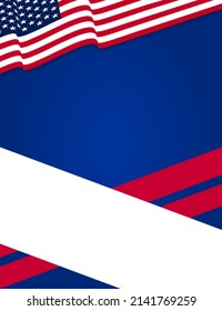USA patriotic background. Vector EPS10.