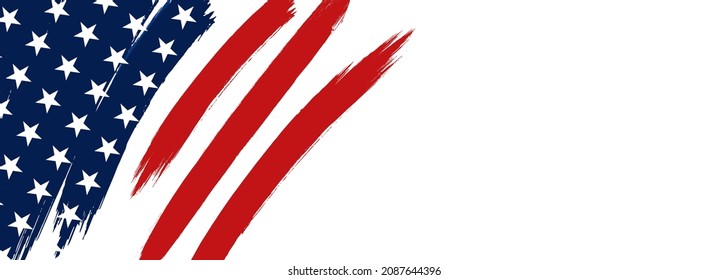 Fondo de banner patriótico de Estados Unidos. EPS10 vectores.