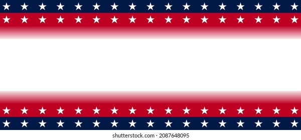 USA patriotic banner background. Vector EPS10.