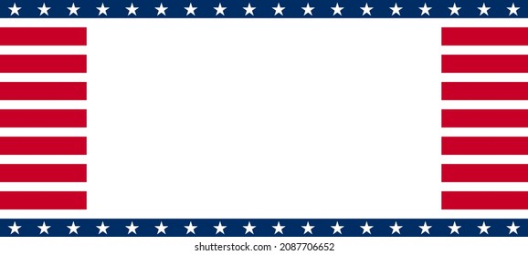 USA patriotic banner background. Vector EPS10.
