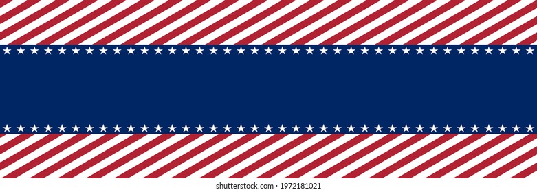usa patriotic panoramic vector background or template