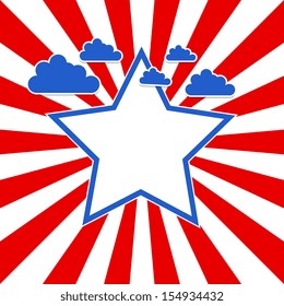 USA patriotic theme background vector