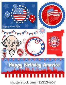 USA - Patriotic Vector set
