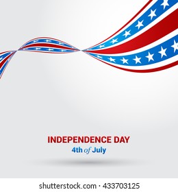 USA Patriotic wave background