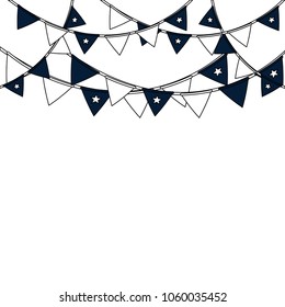 USA pennants frame