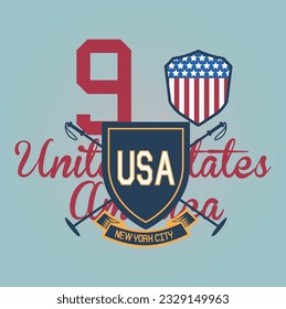 Usa Polo Crest Badge design