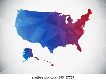 Mapa de polígonos de Estados Unidos