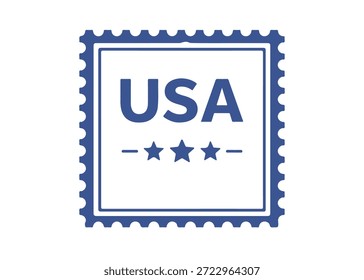 Ícone do vetor do selo postal dos EUA sobre um fundo branco
Carimbo de correio vetorial sobre fundo branco