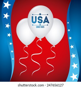 usa poster design, vector illustration eps10 graphic