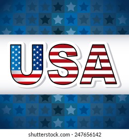 usa poster design, vector illustration eps10 graphic