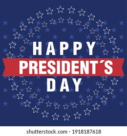 USA President day poster. 15 February. Vector illustration