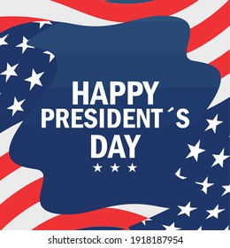 USA President day poster. 15 February. Vector illustration