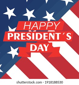 USA President day poster. 15 February. Vector illustration