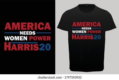 diseño de camisetas de la tipografía electoral del presidente de los Estados Unidos, citas de mujeres, recursos de camisetas, elementos gráficos, 