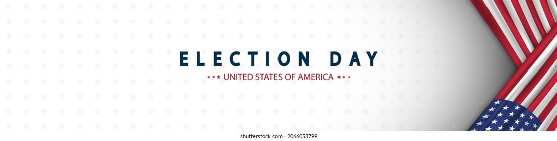 USA presidential election day concept vector illustration with star. American flag illustration.