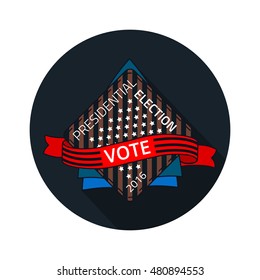USA Presidential election label. Vector illustration.