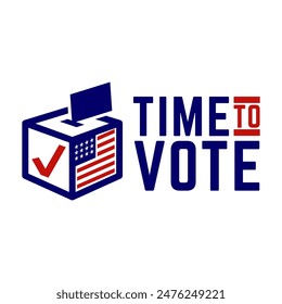 USA Presidential Election vote clipart template vector design.