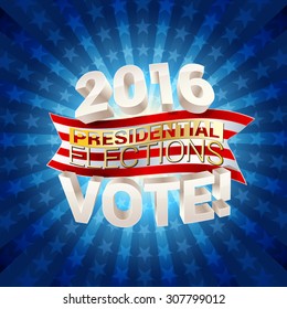 USA presidential elections background. vector illustration