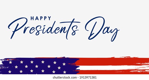 USA Presidents Day - Washington's Birthday celebrate banner background. Vector illustration.