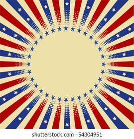 USA radial background and texture