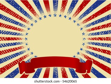 USA radial background and texture