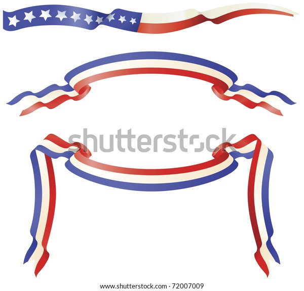 USA Red White Blue Banner\
Flags