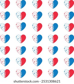 USA red white blue color flag embedded art illustration graphics for printing on 4th of july american independence day clothing items.