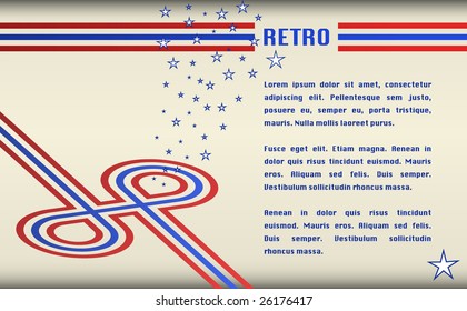 USA retro template