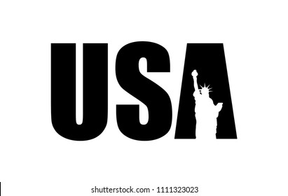 USA retro vector symbol