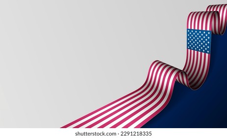 Usa ribbon flag background. Element of impact for the use you want to make of it.