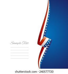 USA right side brochure cover vector