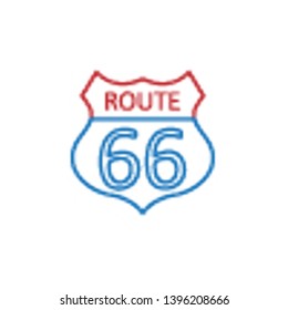 USA, route 66 icon. Element of USA culture icon. Thin line icon for website design and development, app development. Premium icon