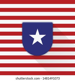 USA Shield adaptive standard icon for application  illustration