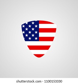 USA sign flag
