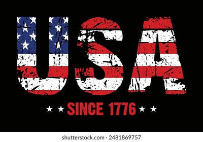 USA Since 1776 Flag Design